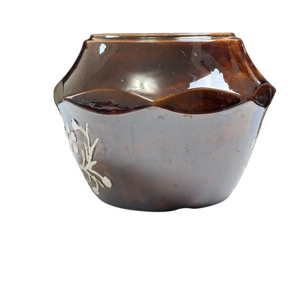 Unique 1979 Vintage Artist-Signed by Rebecca Ceramic Octagonal Jar 5.9" Tall - Picture 7 of 11